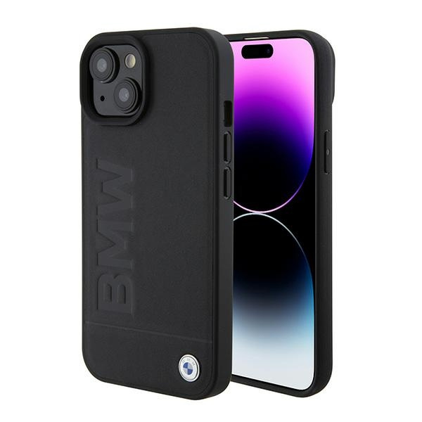 BMW BMHMP15SSLLBK Apple iPhone 15 MagSafe hardcase Signature Logo Imprint black