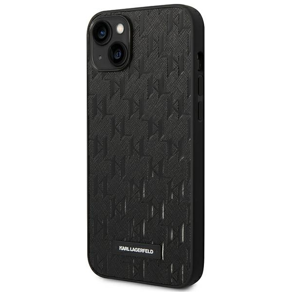 Karl Lagerfeld KLHCP14MSAKLHPK Apple iPhone 14 Plus hardcase black Saffiano Mono Metal Logo