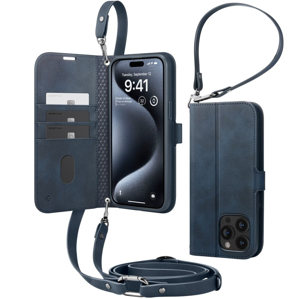 Spigen Wallet S Pro Apple iPhone 15 Pro Navy