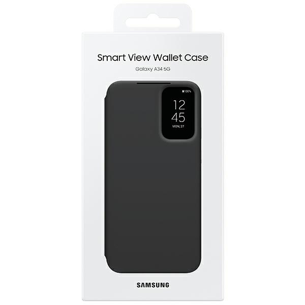 Case Samsung Galaxy A34 5G EF-ZA346CBEGWW black/black Smart View Wallet Case