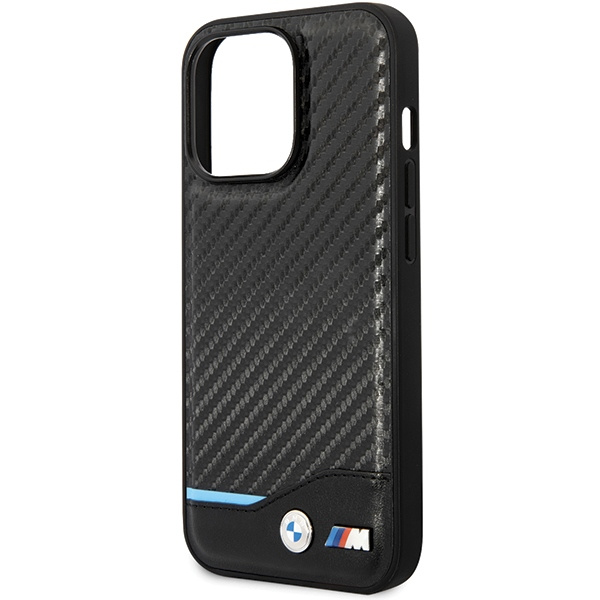 BMW BMHCP13X22NBCK Apple iPhone 13 Pro Max black hardcase Leather Carbon