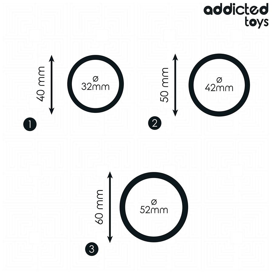 ADDICTED TOYS - SET OF SILICONE RINGS MODEL 2