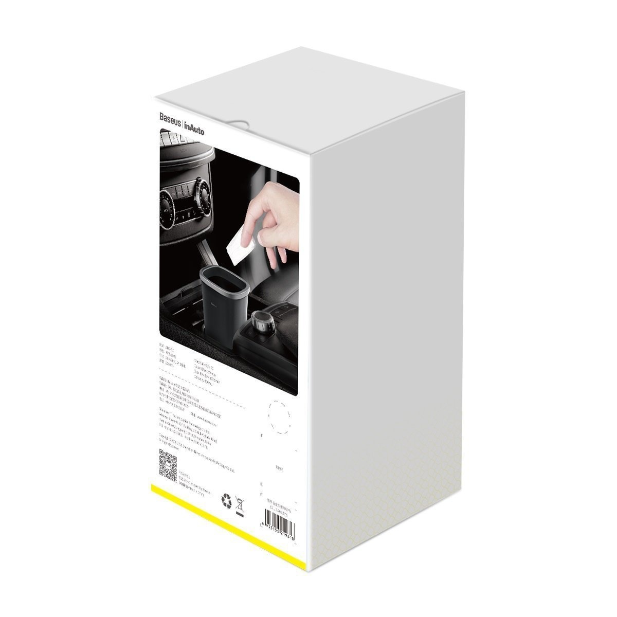 Baseus Dust-free Vehicle-mounted Trash Can 800ml (black)