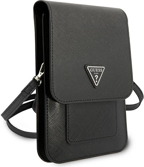 Guess GUWBSATMBK black Saffiano Triangle