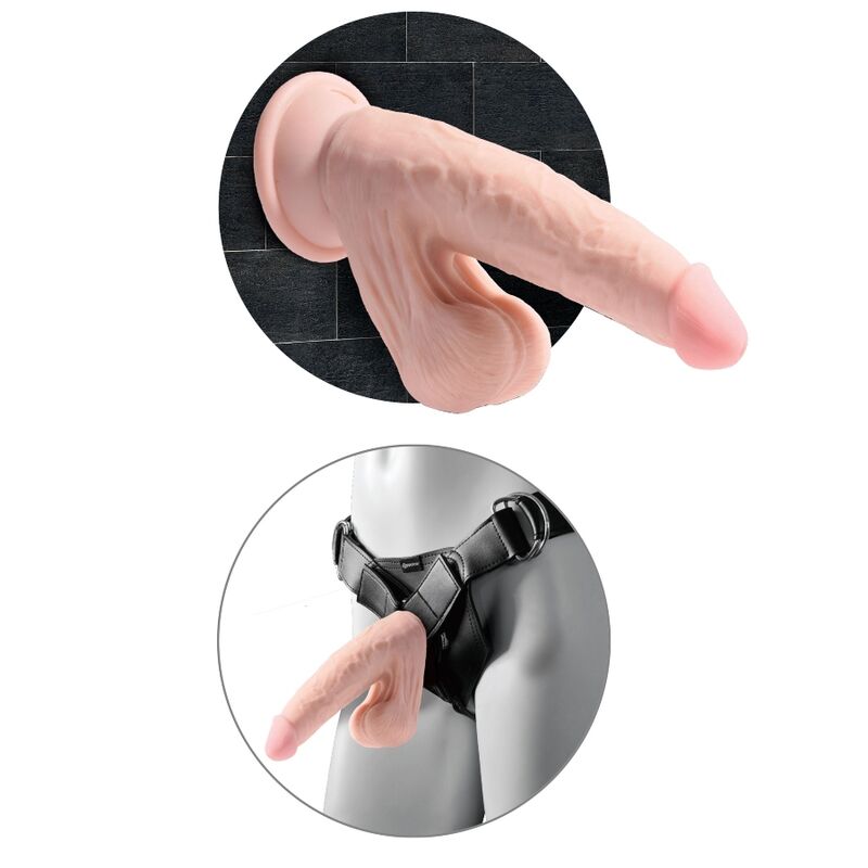KING COCK PLUS 3D COCK SWINGING BALLS  12.7 CM