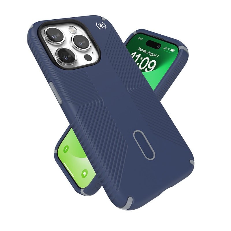 Speck Presidio2 Grip ClickLock & MagSafe Apple iPhone 15 Pro (Coastal Blue/Dust Grey)