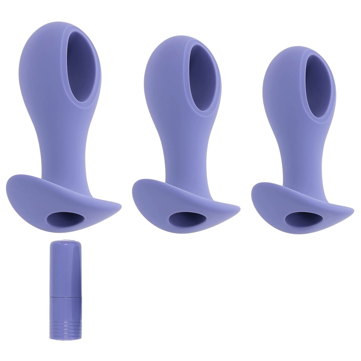 Anal plug Evolved Purple (8,9 cm) (9,5 cm) (10,1 cm)