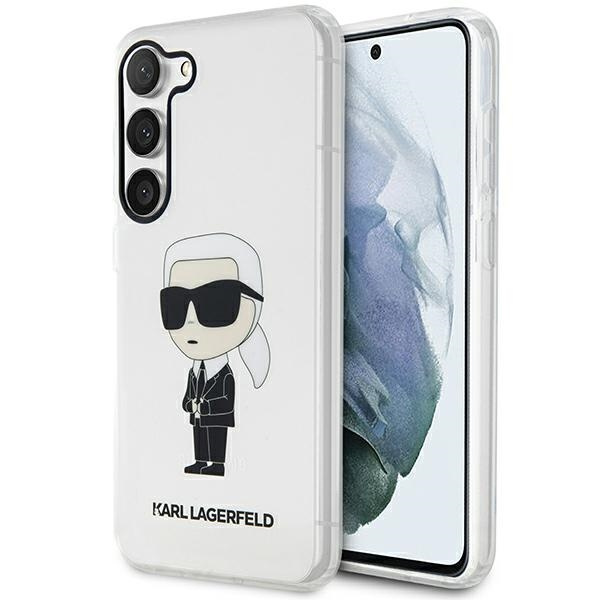 Karl Lagerfeld KLHCS23MHNIKTCT Samsung Galaxy S23+ Plus transparent hardcase Ikonik Karl Lagerfeld