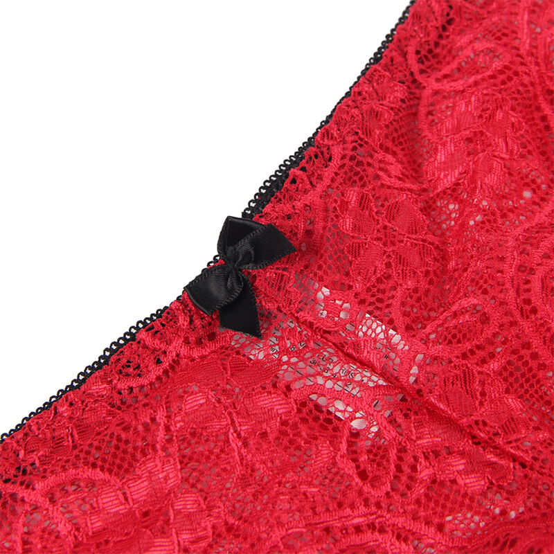 SUBBLIME - 953898 SILK AND LACE NIGHTGOWN + PANTIES RED S/M SUBBLIME - 953898 SILK AND LACE NIGHTGOWN + PANTIES RED S/M
