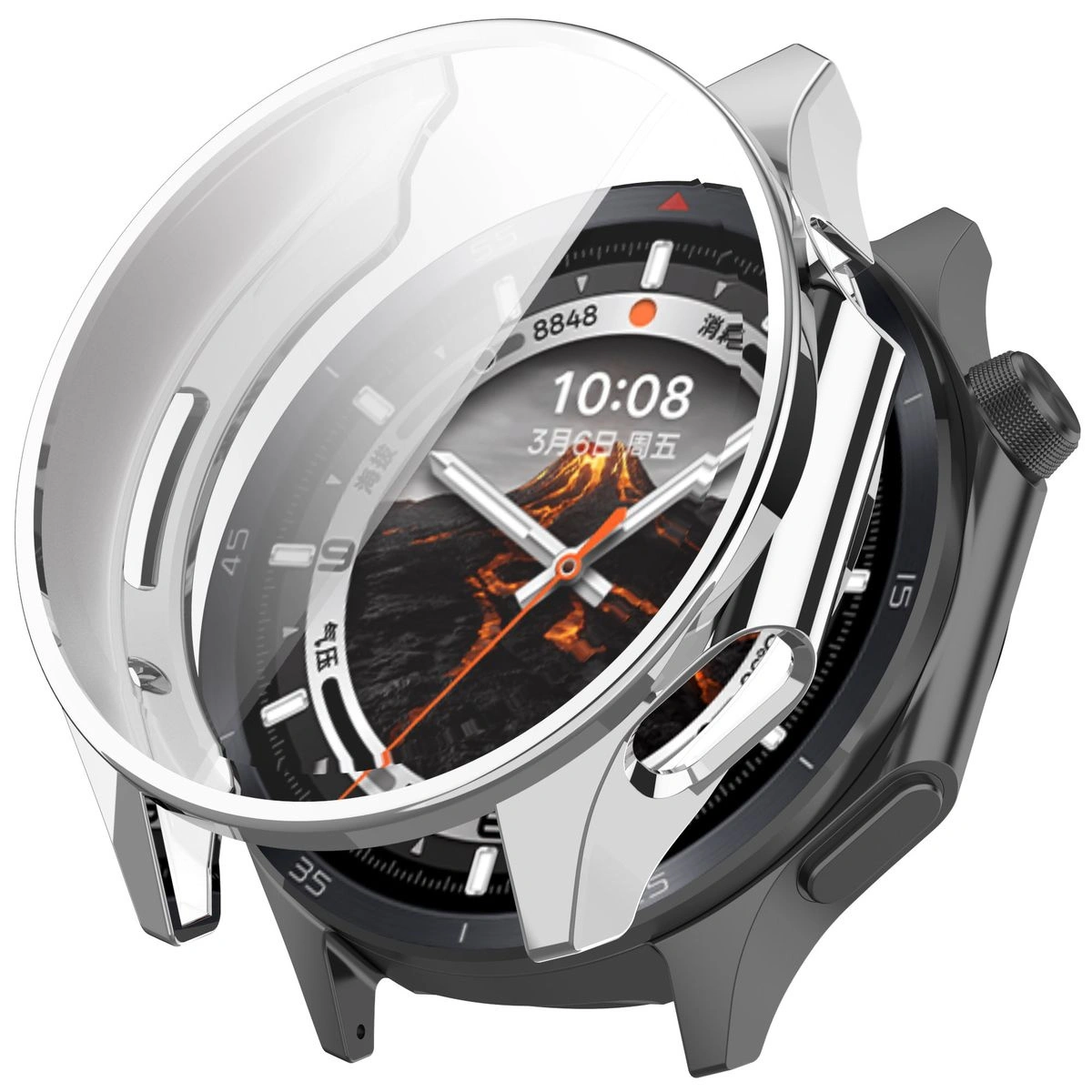 Bizon Case Watch Felipe OnePlus Watch 3 / Oppo Watch X2 silver