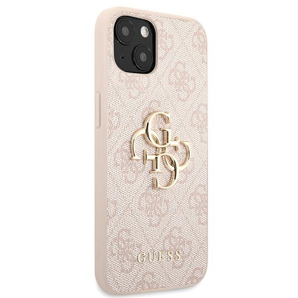 Guess GUHCP13M4GMGPI Apple iPhone 13 pink hardcase 4G Big Metal Logo
