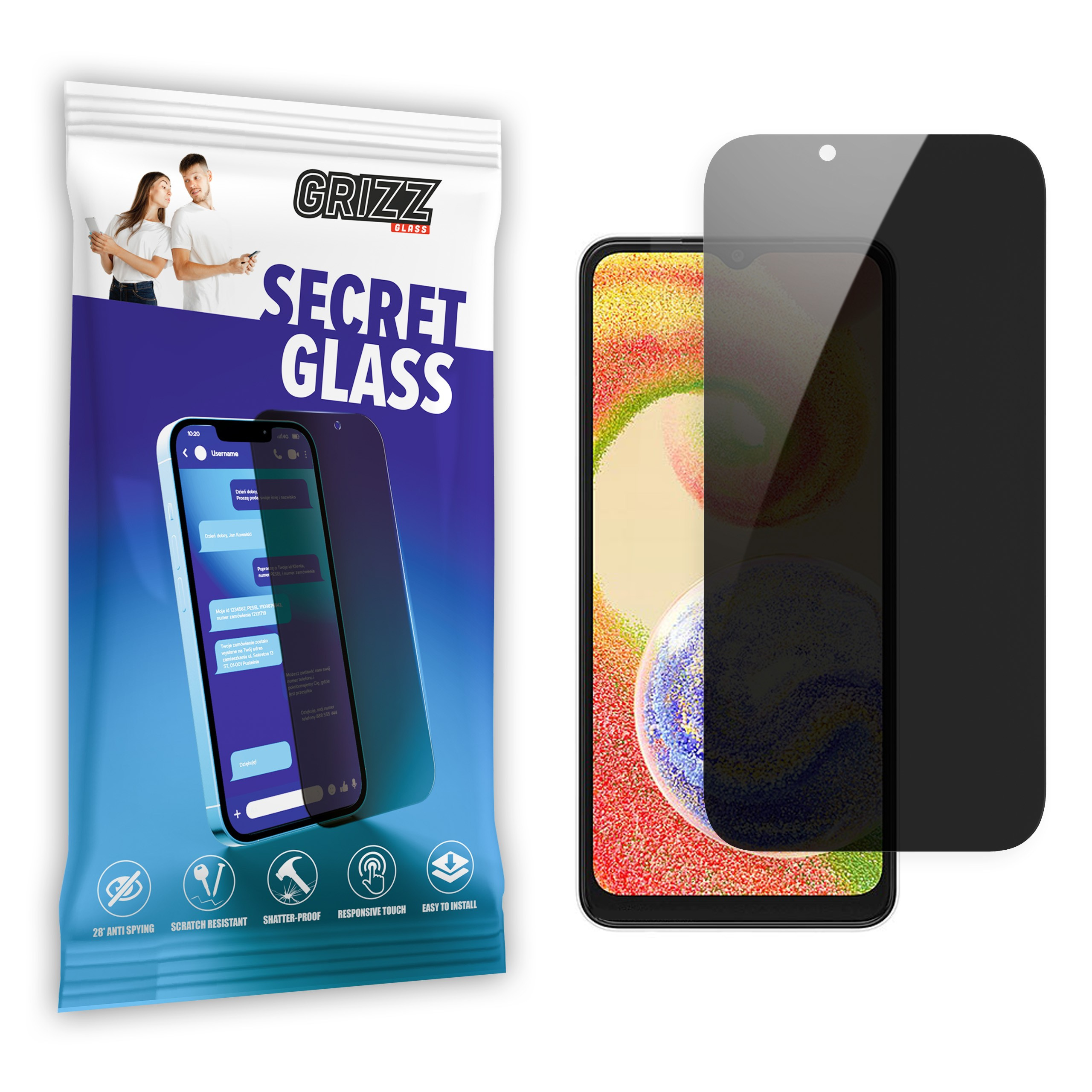 GrizzGlass SecretGlass Samsung Galaxy A04s