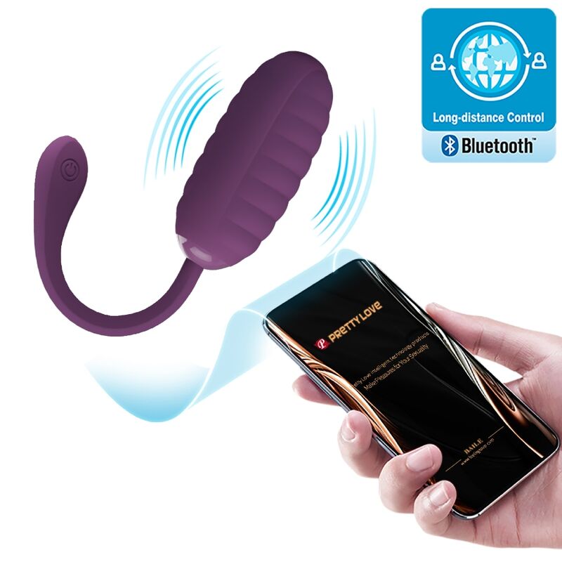 PRETTY LOVE - CASPER PURPLE RECHARGEABLE VIBRATING EGG PRETTY LOVE - CASPER PURPLE RECHARGEABLE VIBRATING EGG