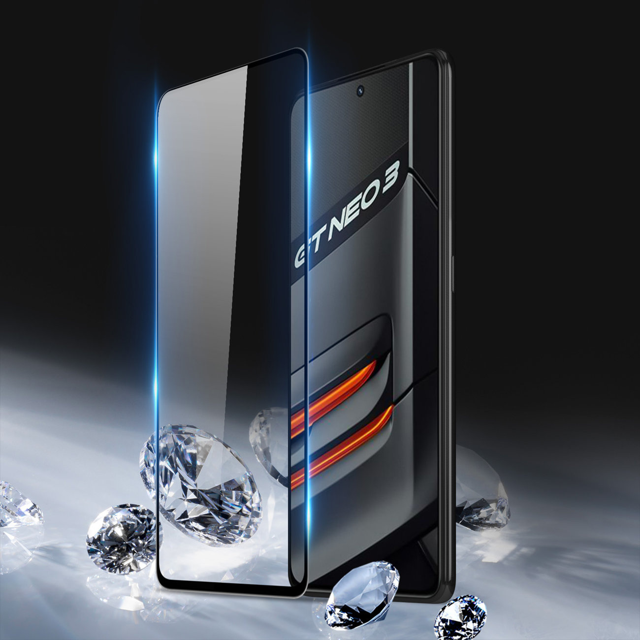 Dux Ducis 9D Tempered Glass Realme GT Neo 3 black