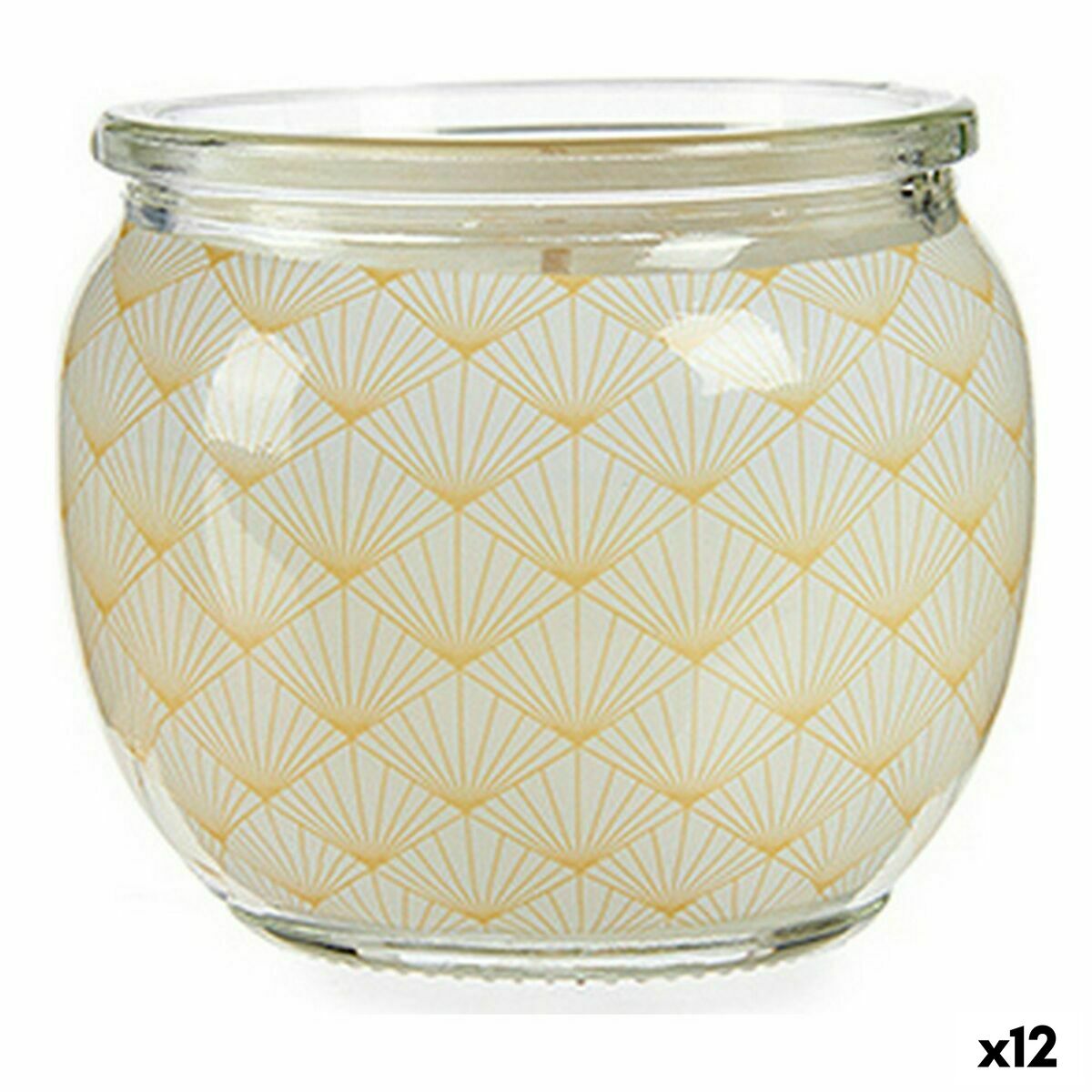 Scented Candle Vanilla (7,5 x 6,3 x 7,5 cm) (12 Units)