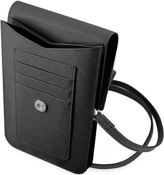 Guess GUWBSATMBK black Saffiano Triangle