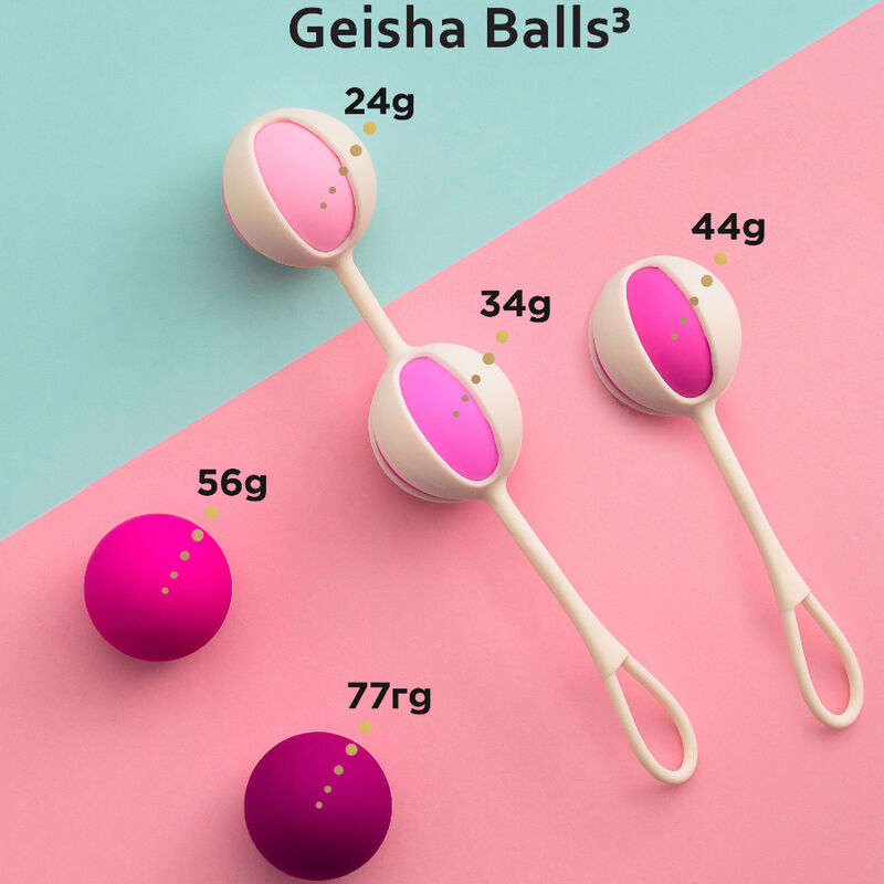 GVIBE - SET 5 GEISHA BALLS3 SUGAR PINK