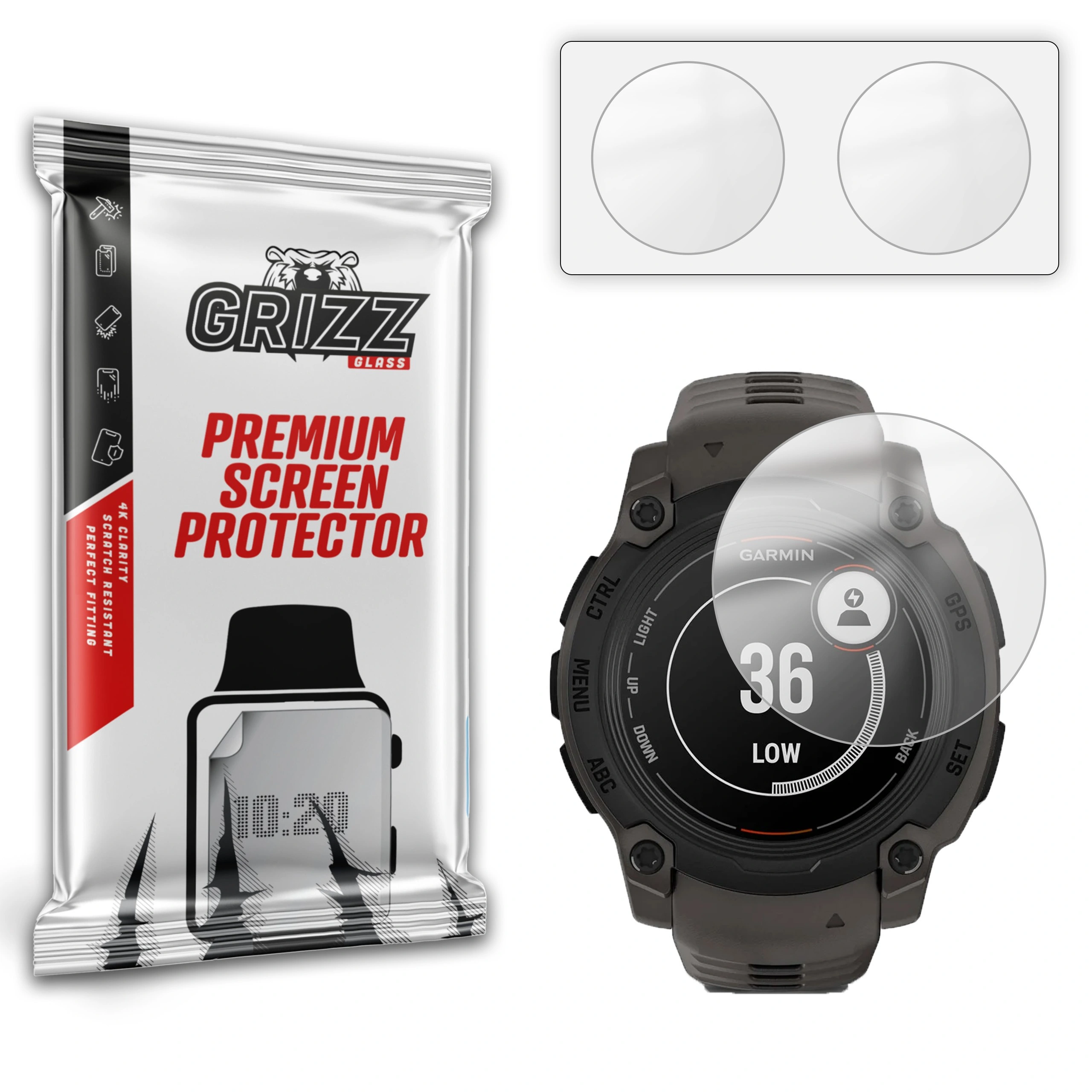 GrizzGlass PaperScreen Garmin Instinct E 40mm