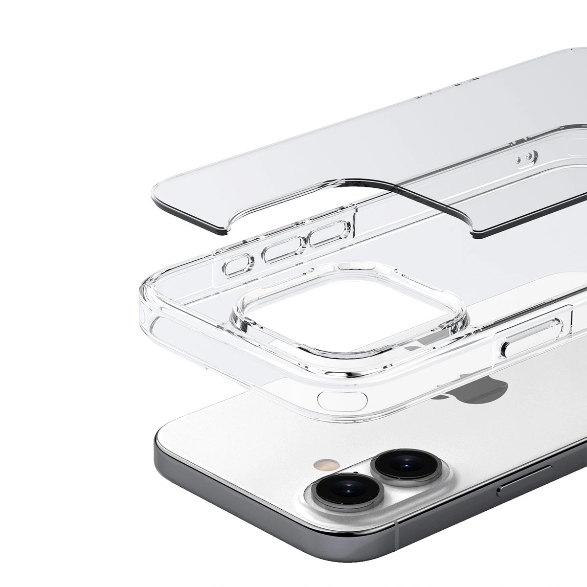 Etui Bizon Case Halo do Apple iPhone 16 przezroczyste