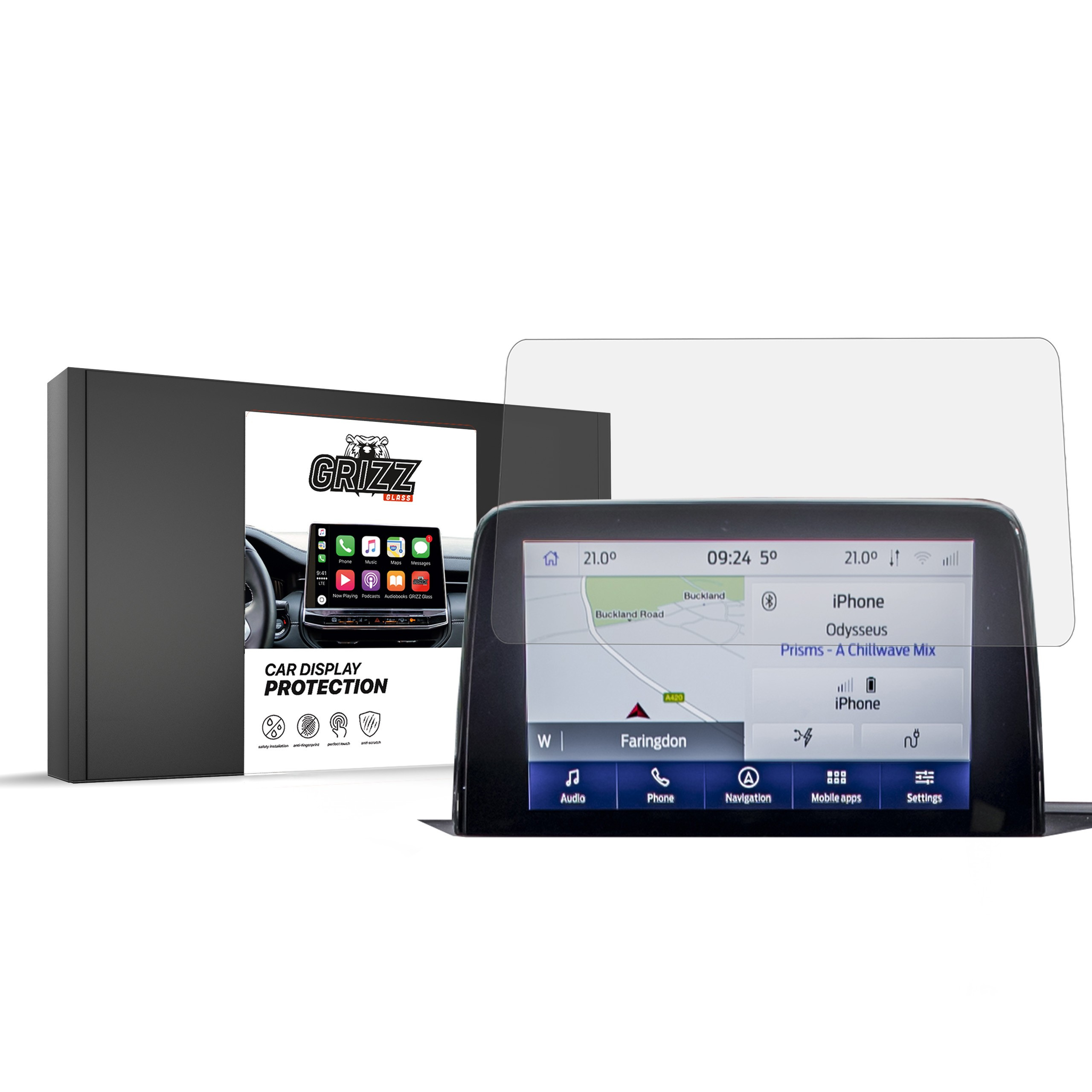 GrizzGlass CarDisplay Protection Ford Fiesta 7 2016-2023
