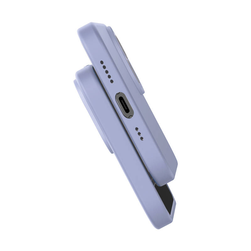 Baseus Liquid Silica Gel Case + Glass Apple iPhone 14 Plus (lavender)