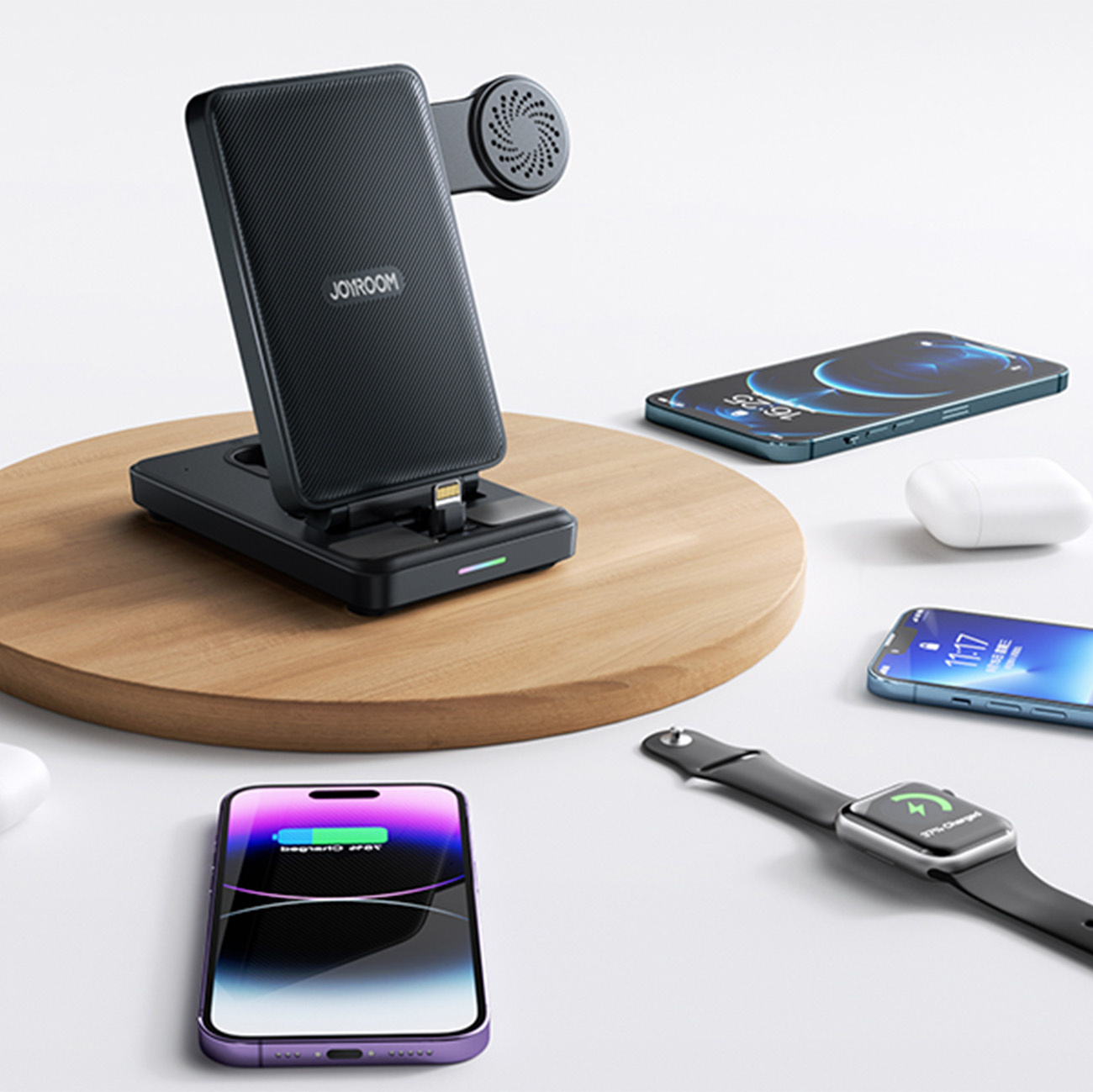 Joyroom 4-in-1 Charging Station JR-WQS02 Apple iPhone / AirPods / Apple Watch black