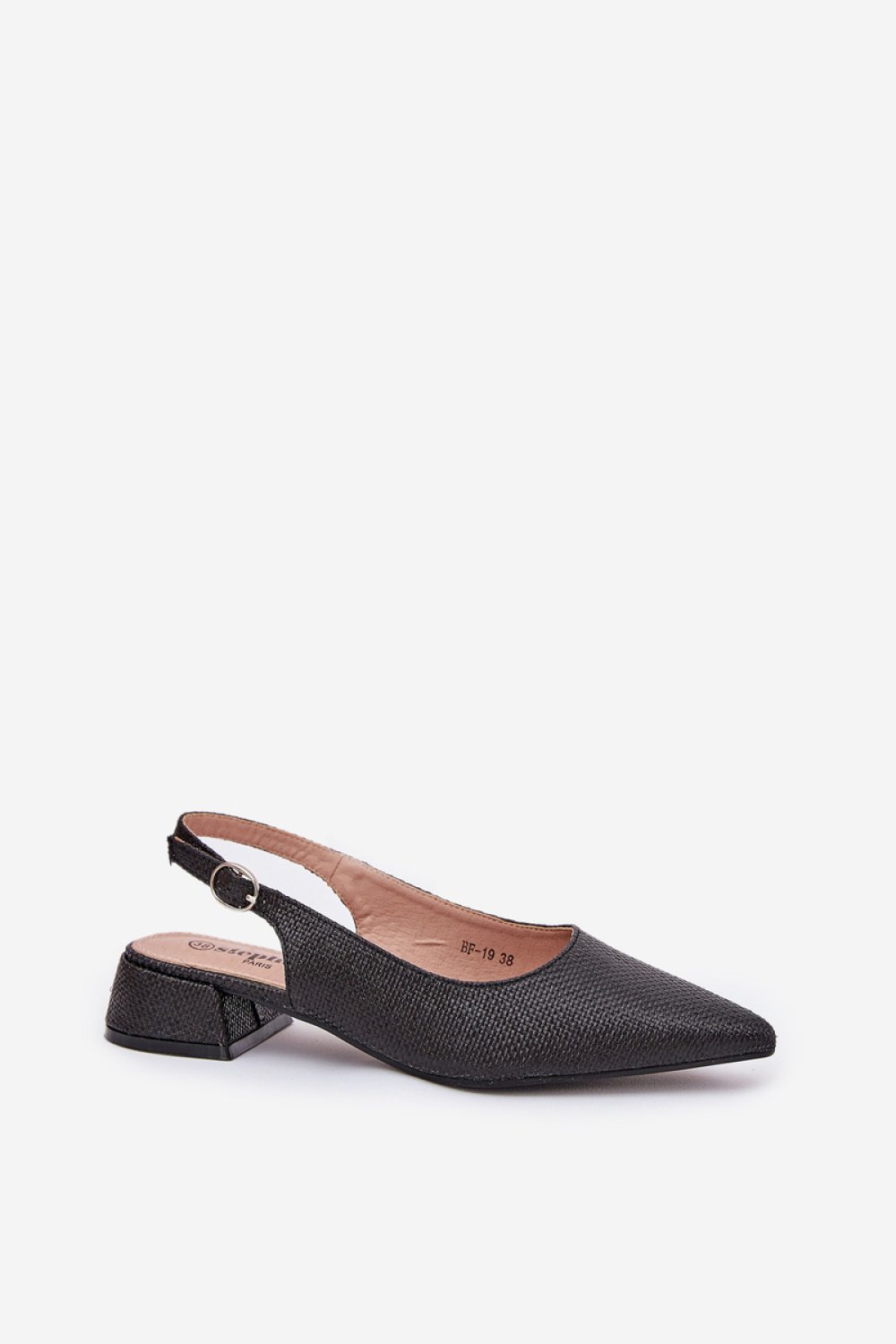  Heel sandals model Step in style  black