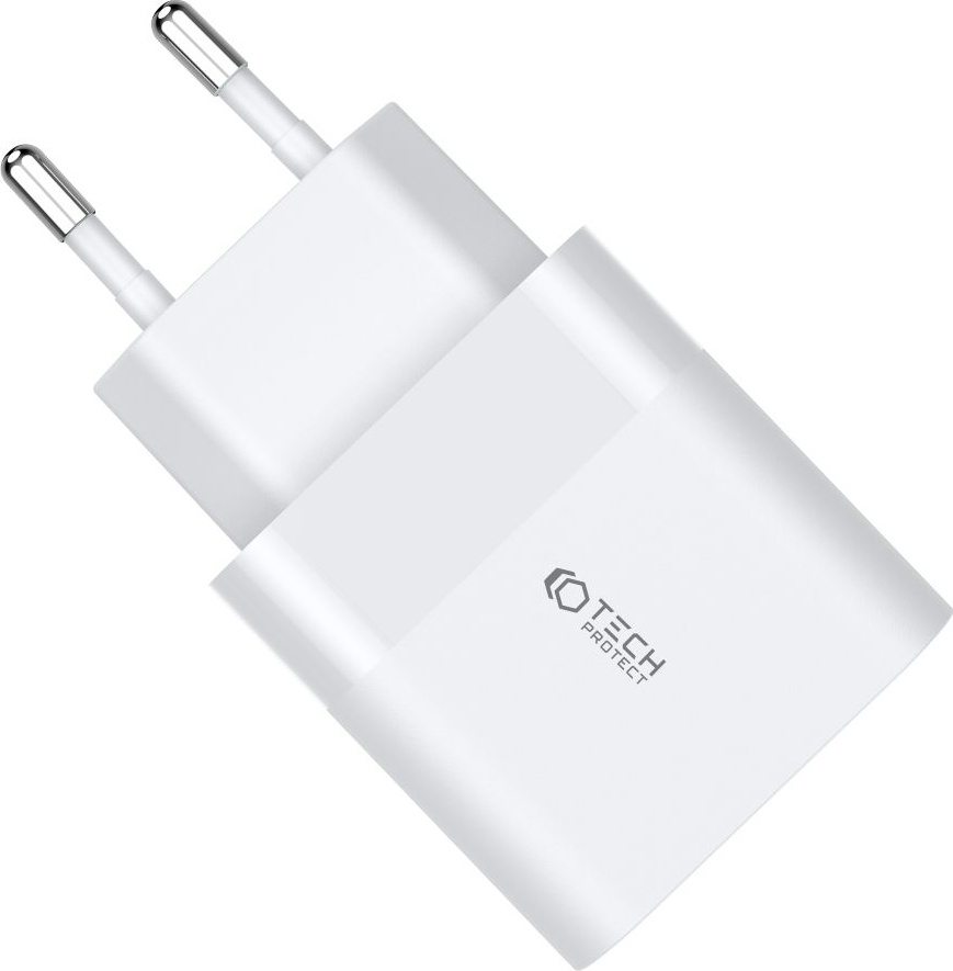 Tech-Protect C30W 2-port Network Charger PD 30W QC 3.0 White