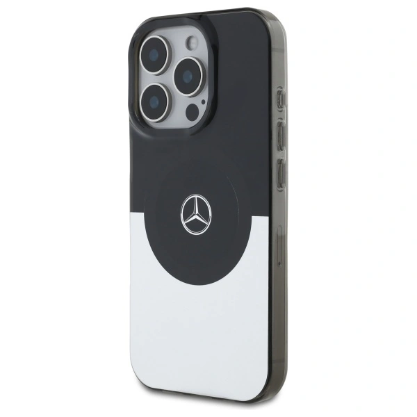 Mercedes MEHMP16L23HBIGK Apple iPhone 16 Pro hardcase Double Layer BiColor MagSafe black silver