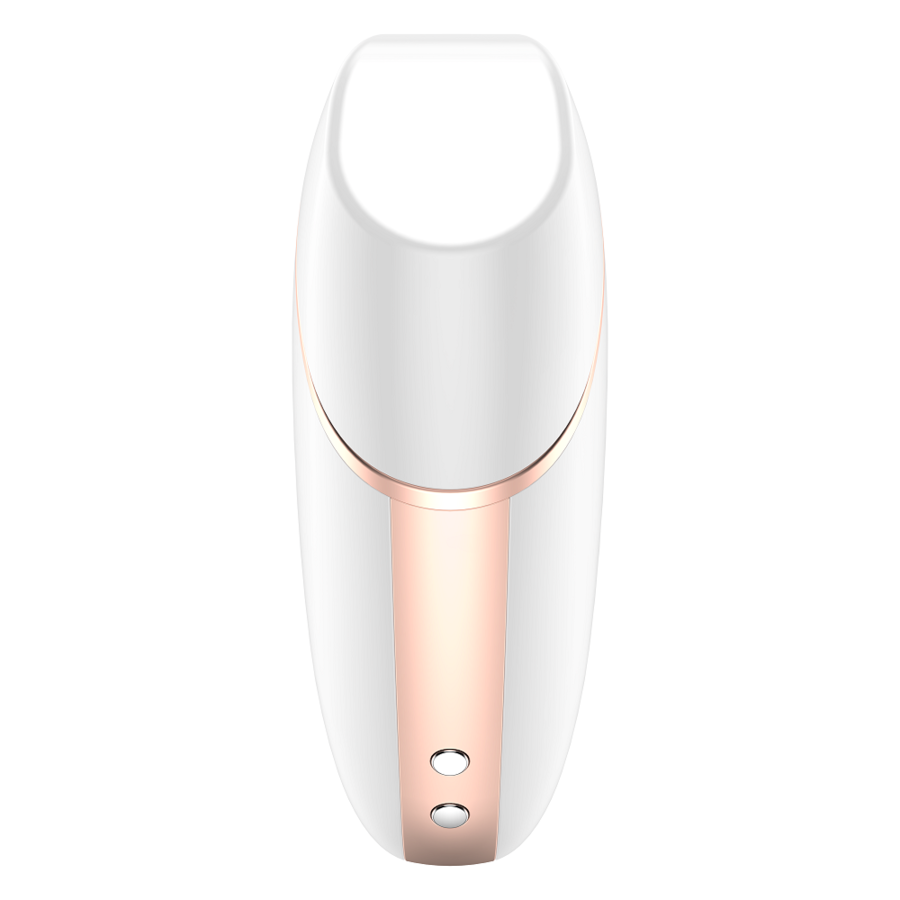SATISFYER LOVE TRIANGLE AIR PULSE STIMULATOR & VIBRATOR - WHITE
