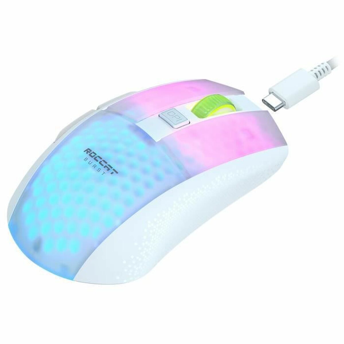 Myszka Roccat Burst Pro Air Bluetooth Biały Gaming Światła LED