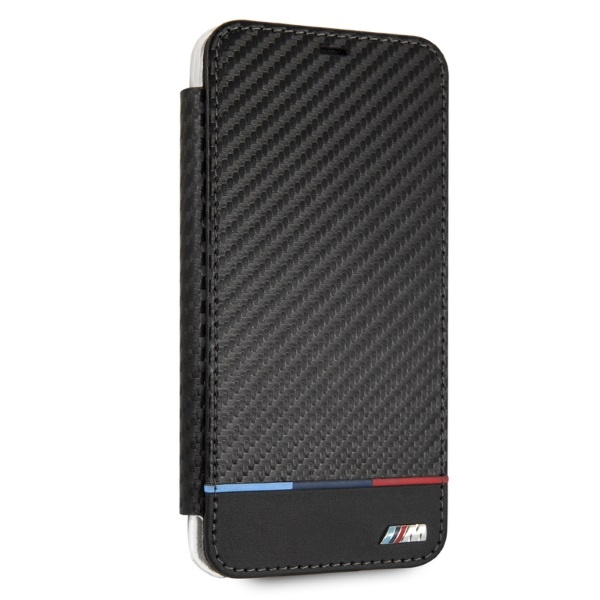 BMW BMTRBKI65PUCARTCBK Apple iPhone XS Max book black Carbon Tricolor Stripe