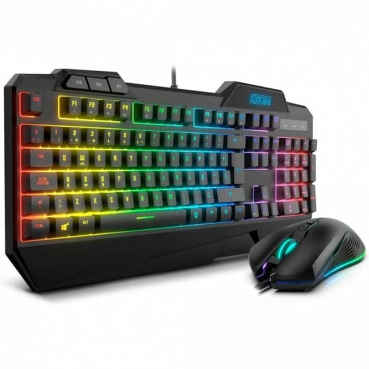 Keyboard with Gaming Mouse Krom NXKROMKRSHRSP Black Keyboard with Gaming Mouse Krom NXKROMKRSHRSP Black