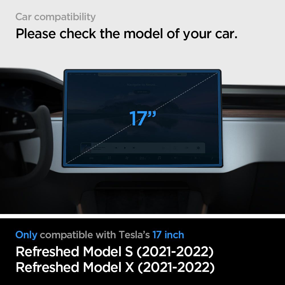 Spigen GLAS.tR ez Fit Tesla Model X 2022/Model S 2021 Black