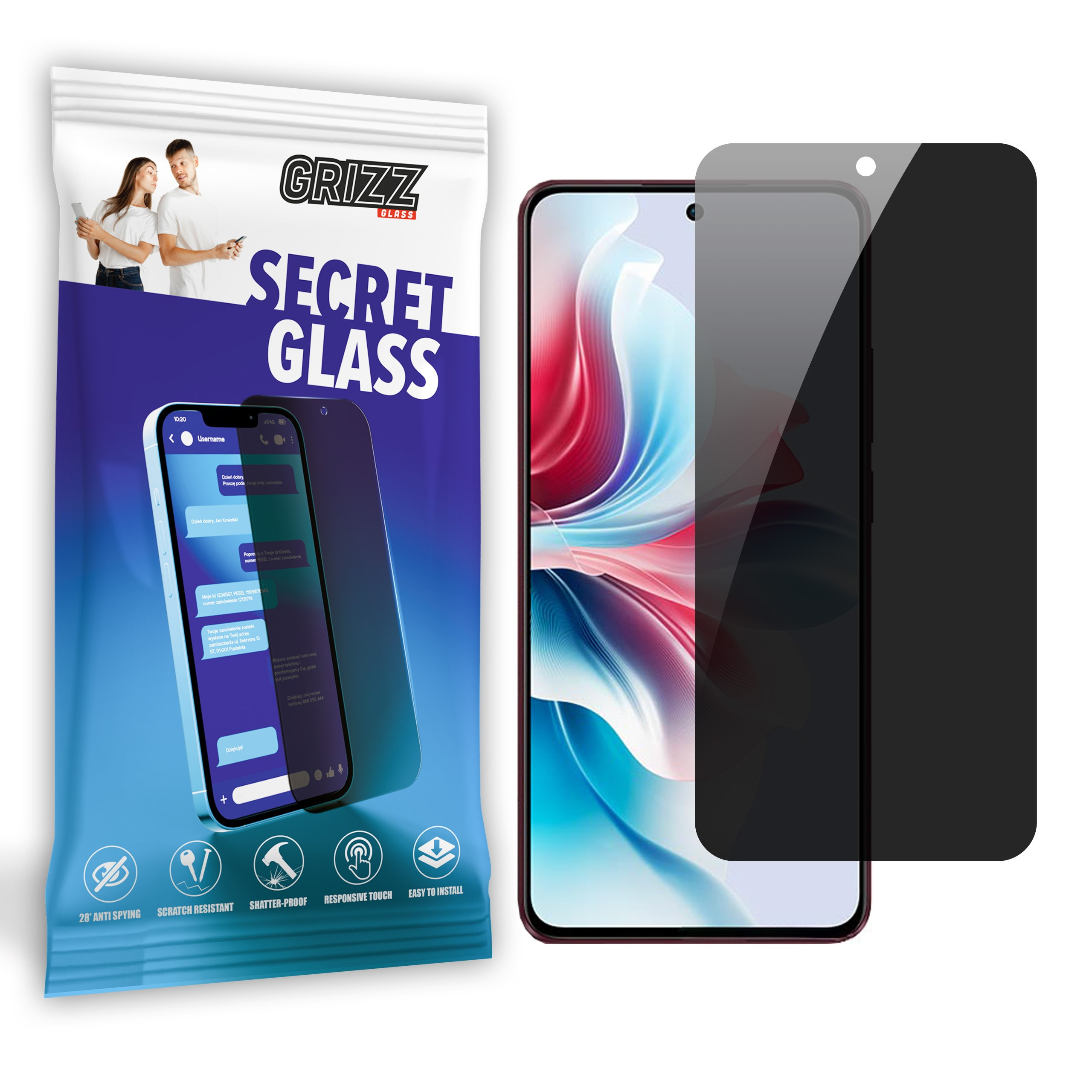 GrizzGlass SecretGlass Oppo F25 Pro