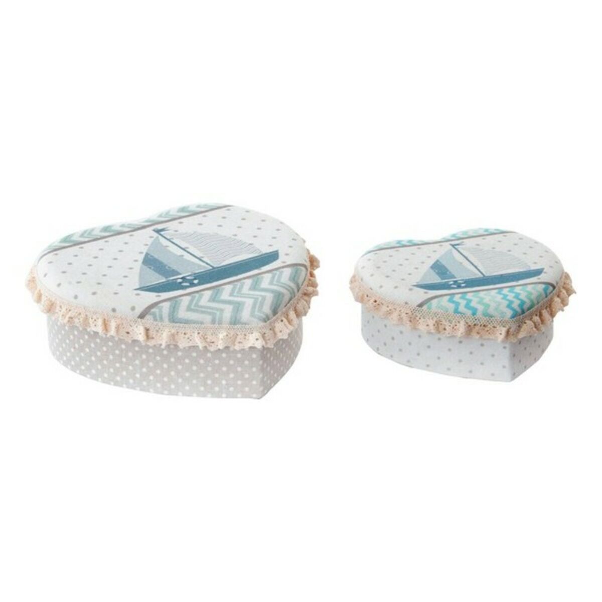 Jewelry box DKD Home Decor 8424001396207 Cardboard 19 x 10 x 7 cm (2 Units)