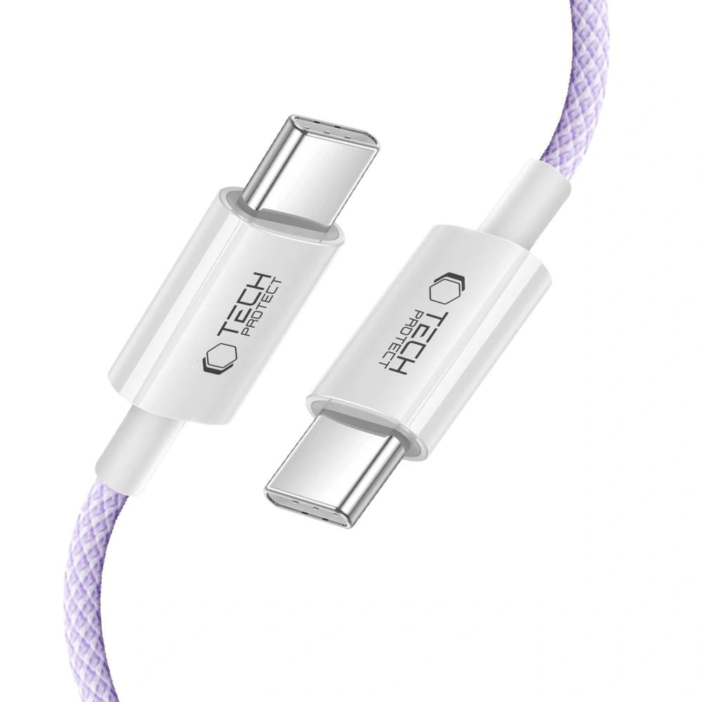 Tech-Protect Ultraboost Lite USB-C / USB-C Cable PD60W/3A 200cm Mauve