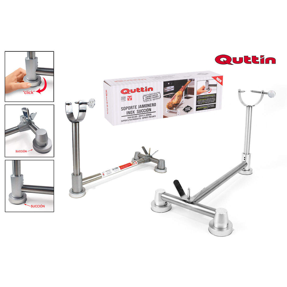 Ham stand Quttin INOX 50 x 22 x 32 cm (4 Units)
