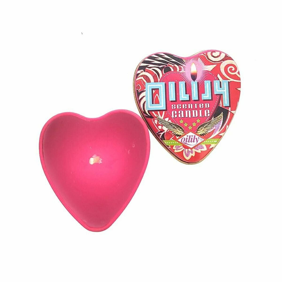 Scented Candle Oilily Heart Pink