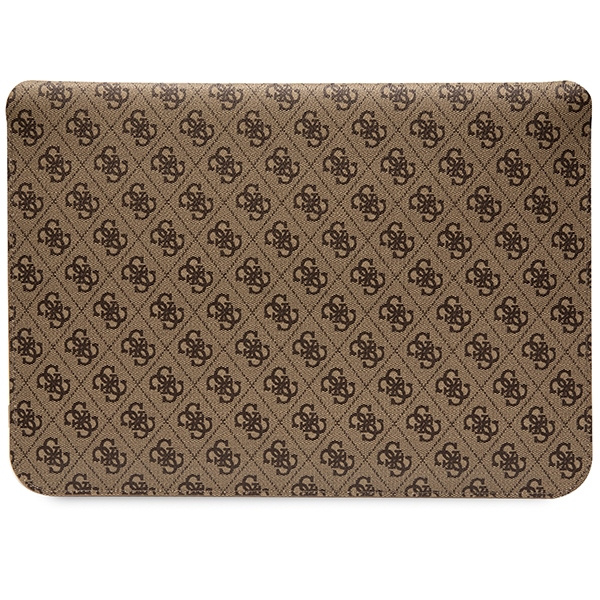 Guess Sleeve GUCS14PS4SGW 14 inch brown 4G Stripe Metal Logo