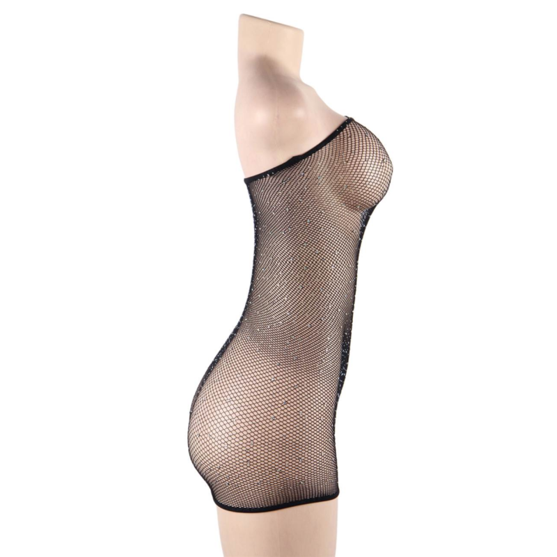 QUEEN LINGERIE SHINNY-DRESS BODYSTOCKING S-L