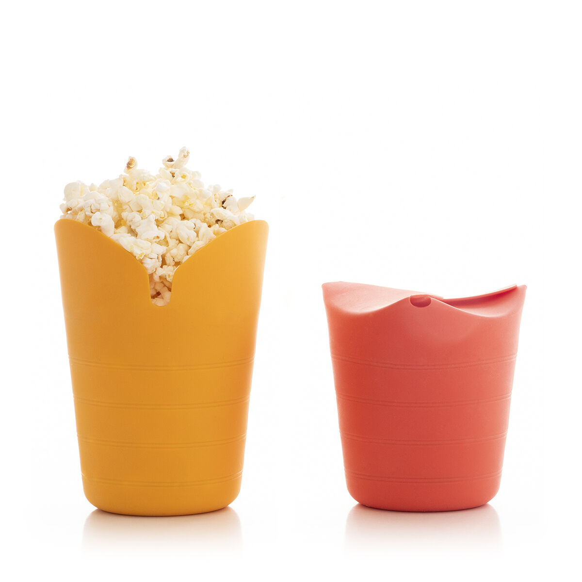 Collapsible Silicone Popcorn Poppers Popbox InnovaGoods (Pack of 2)