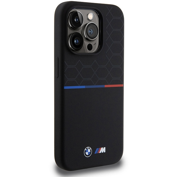 BMW BMHMP15L22SMPK Apple iPhone 15 Pro hardcase M Silicone Pattern MagSafe black