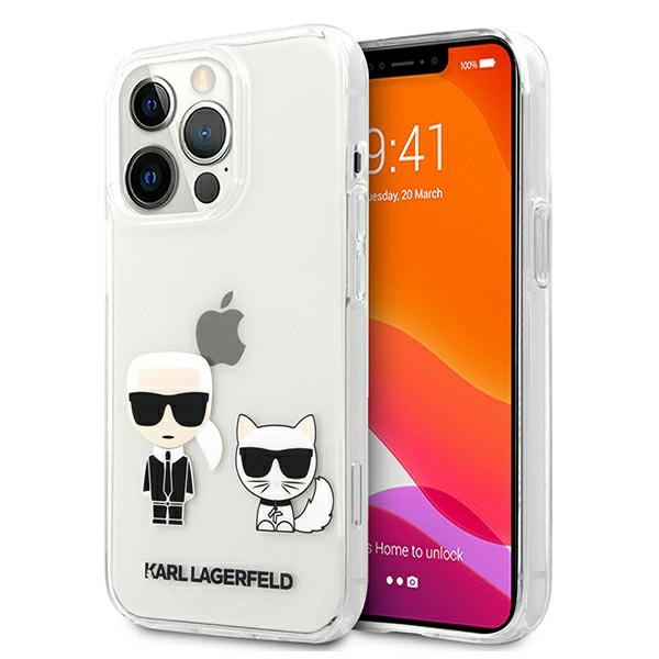 Karl Lagerfeld KLHCP13XCKTR Apple iPhone 13 Pro Max hardcase Transparent Karl & Choupette