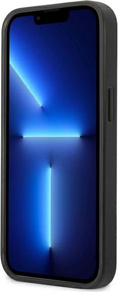 Karl Lagerfeld KLHCP13MSFMP2DG Apple iPhone 13 hardcase silver Saffiano Plaque