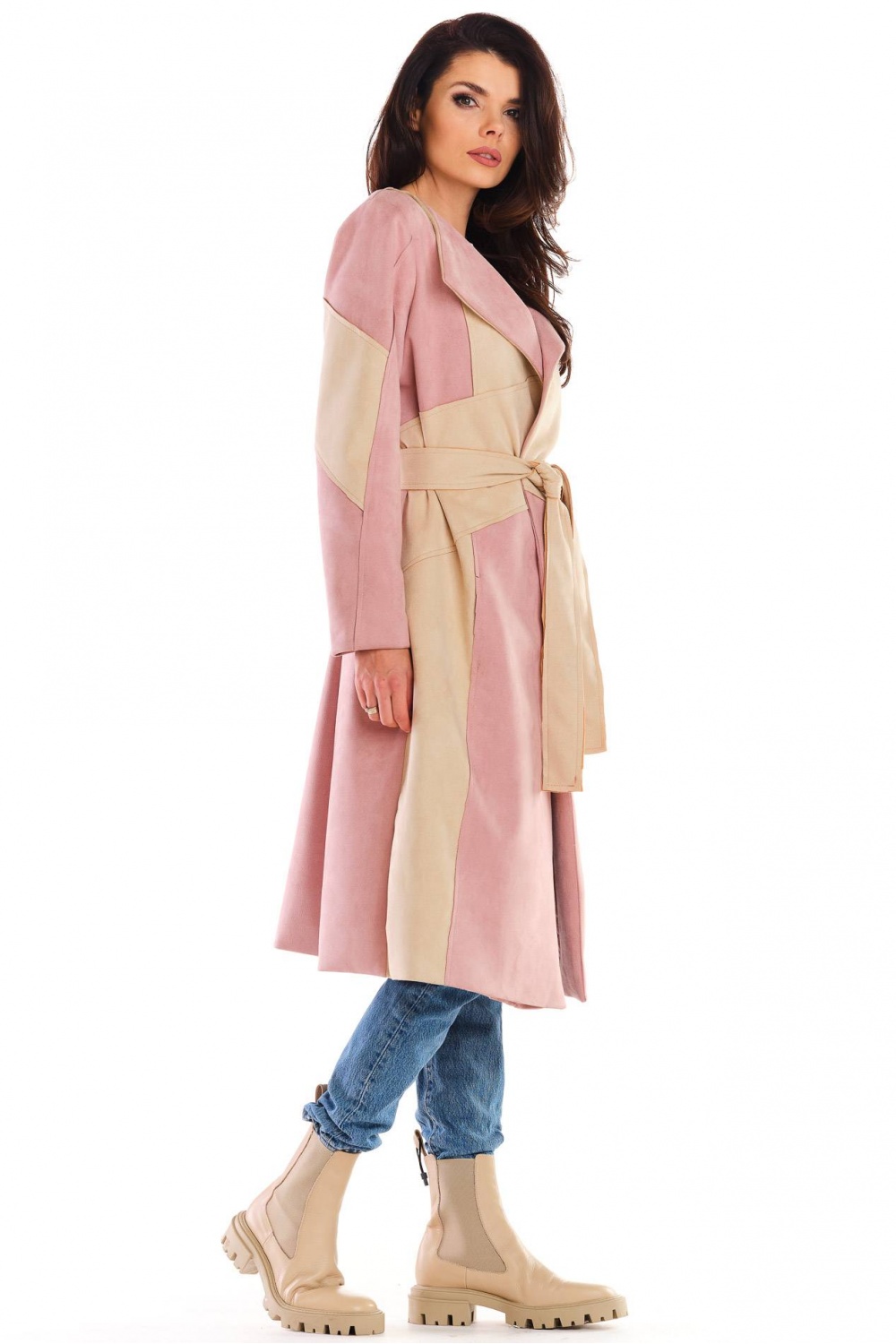  Coat model 158798 awama  pink