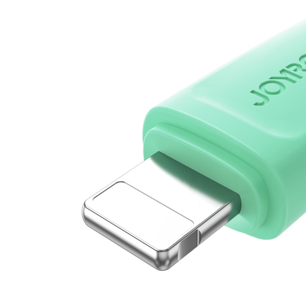 Joyroom Multi-Color Series SA34-AC6 USB-A / USB-C 100W cable 1m green