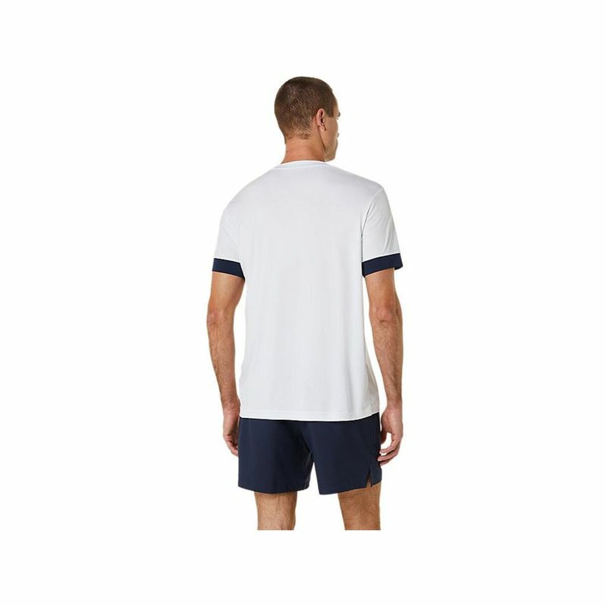 Short-sleeve Sports T-shirt Asics Court White Tennis