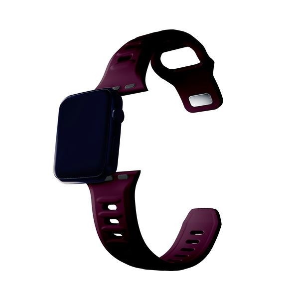 3MK Silicone Watch Strap Apple Watch 4/5/6/7/SE/8/9 40/41mm mulberry