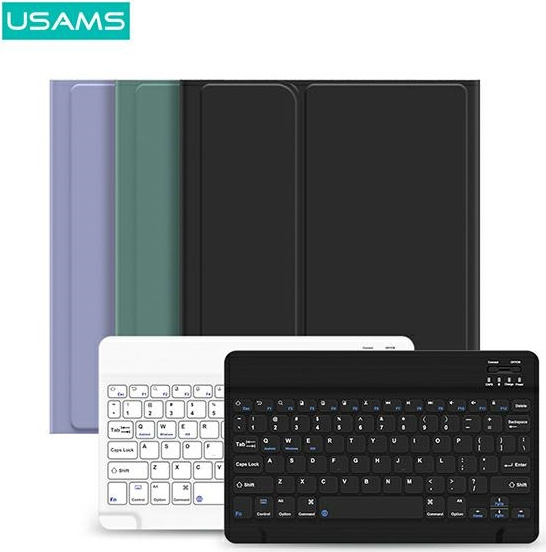 USAMS Winro Keyboard Apple iPad 10.2 2019/2020 (7, 8 gen) green cover-white keyboard IP1027YR02